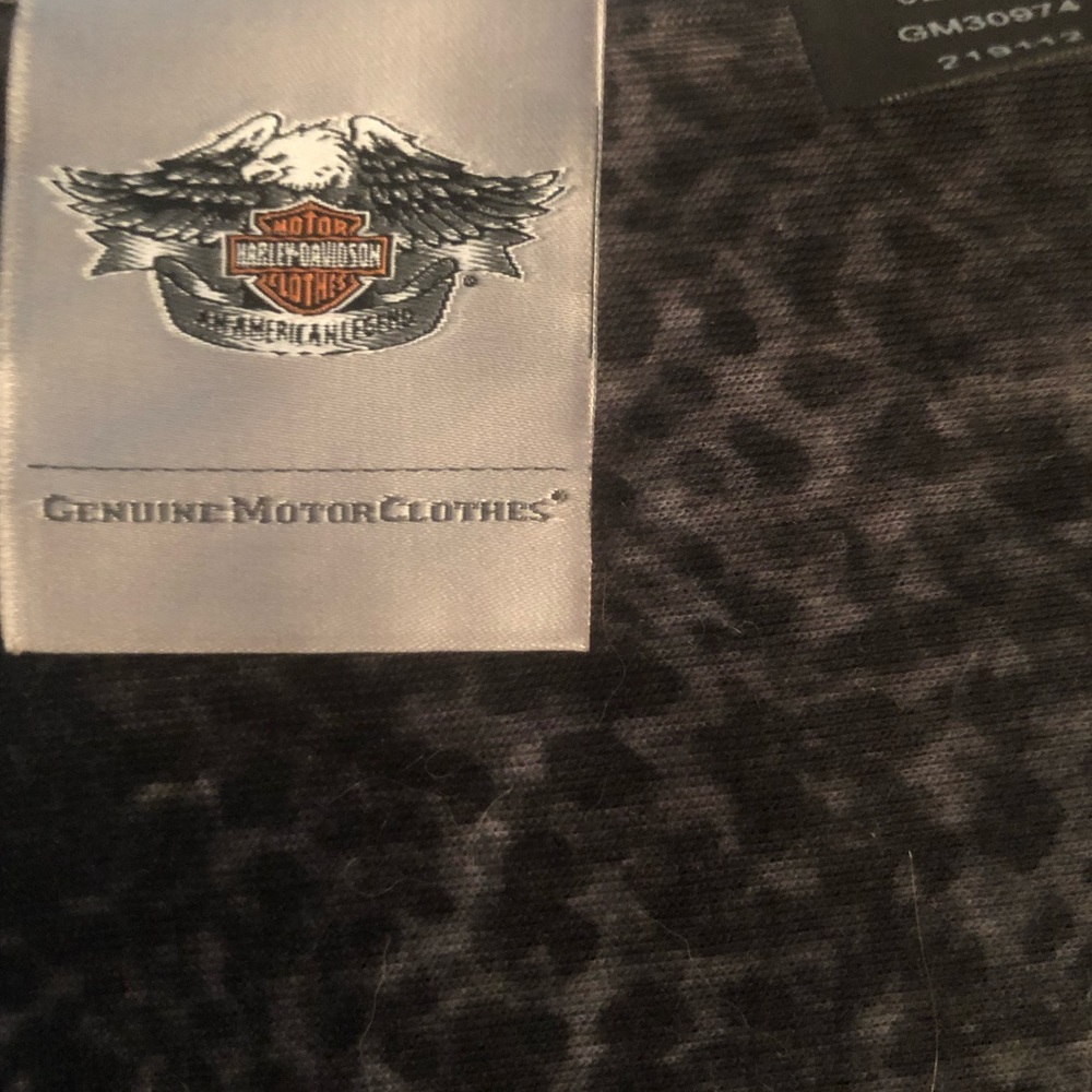Harley-Davidson Black Leopard Print Scarf